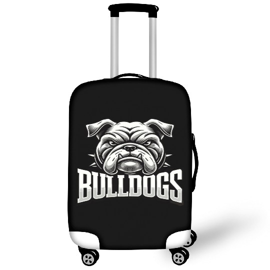 Bulldogs Mascot Back To School Team Spirit Luggage Covers