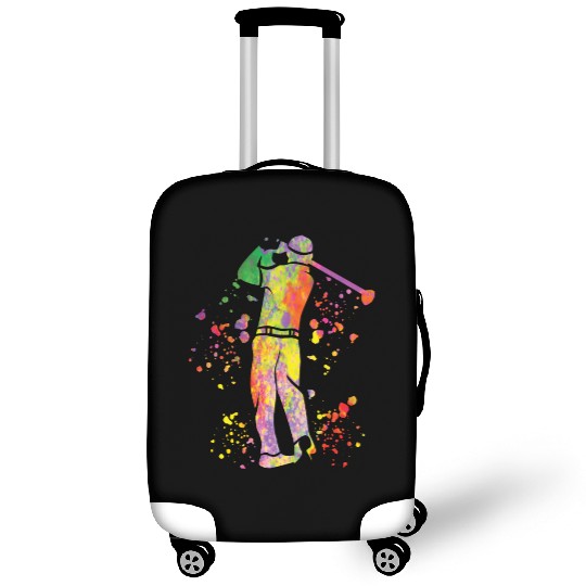 Golfer Colorsplash Kids Miniature Golf Luggage Covers
