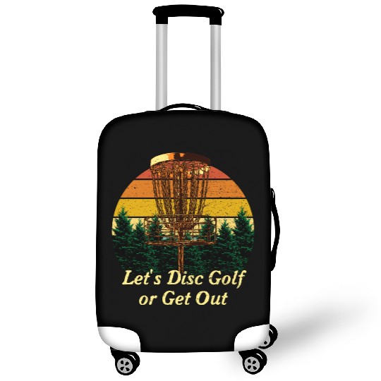 Lets Disc Golf or Get Out Funny Husband and Wife H Luggage Covers