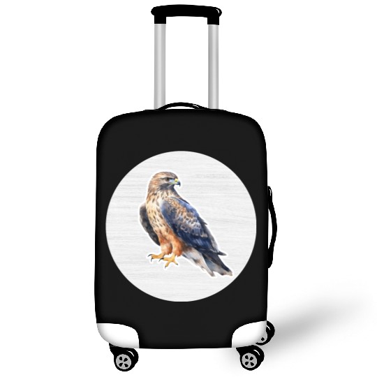 Hawk Watercolor Drawing Luggage Covers