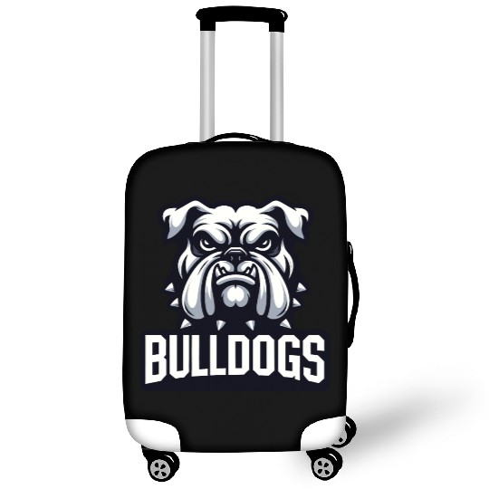Bulldogs Mascot Back To School Team Spirit Luggage Covers