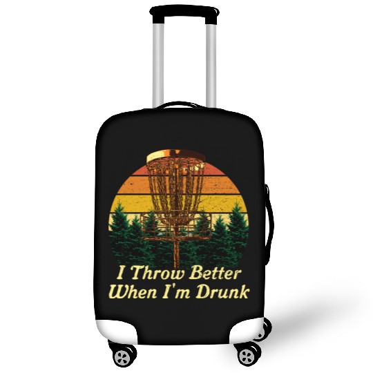 I Throw Better When Im Drunk Funny Disc Golf Humor Luggage Covers