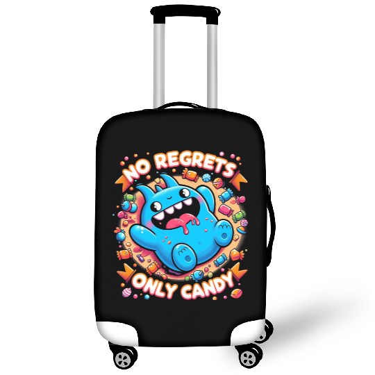 Stitch Halloween Disneyland No Regrets Only Candy Luggage Covers