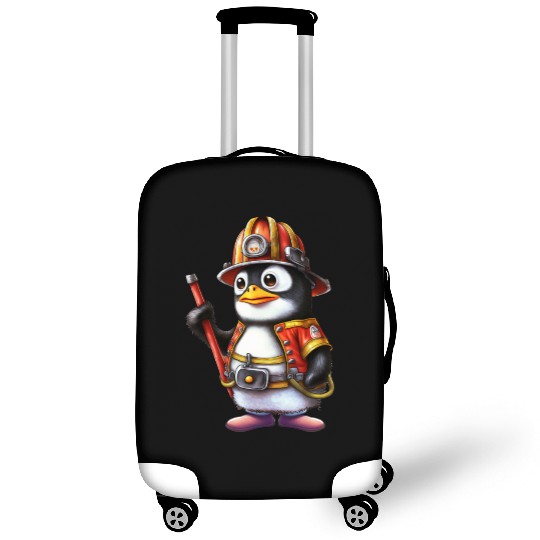funny penguin, Penguin Famila Luggage Covers