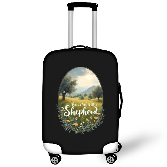 The Lord Is My Shepherd Peaceful Christian Artwork Luggage Covers