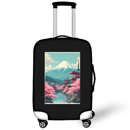 Serenity Beneath Mount Fuji Luggage Covers