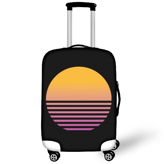 Retro Sunset - 80s Vaporwave Aesthetic Luggage Covers