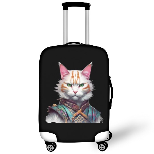 Samurai Cat Guardian Luggage Covers