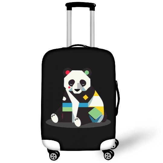 Geometric Panda - Minimalistic and Cute Luggage Covers