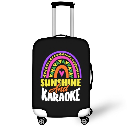Sun And Karaoke Rainbow Heart Luggage Covers