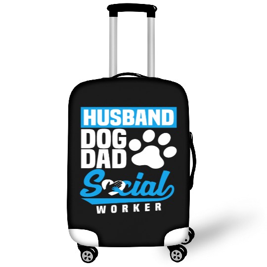 Husband Dog Dad Social Worker Luggage Covers