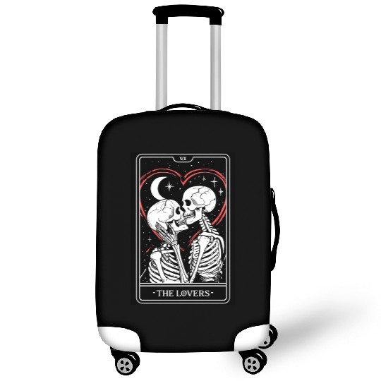 Gothic Line Art Of The Lovers Tarot Card Luggage Covers