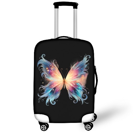Vibrant Magical Butterfly Design Luggage Covers