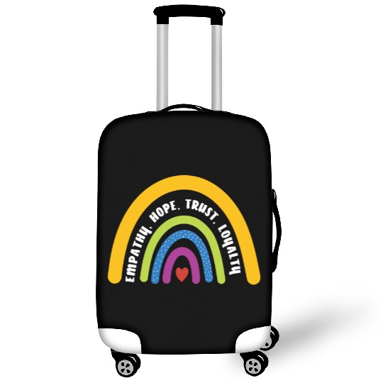 Empathy Hope Trust Loyalty Rainbow Luggage Covers