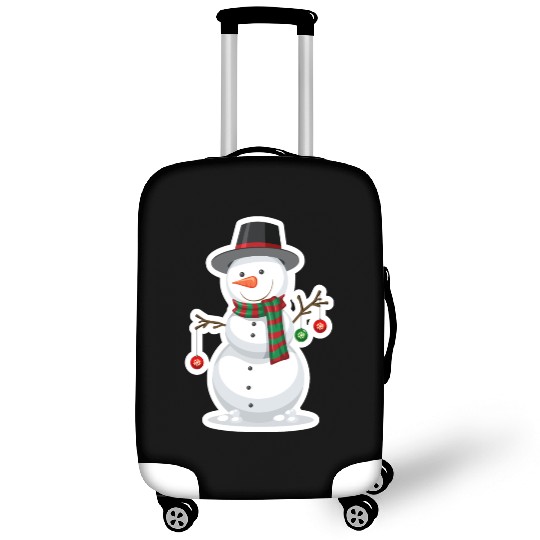 the white snowmen Luggage Covers