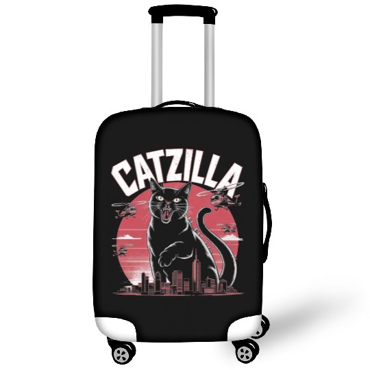 Catzilla Attacks City Design Luggage Covers