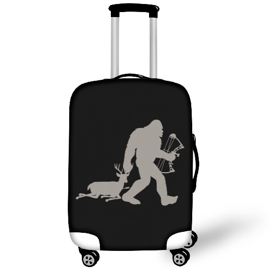 Bigfoot Sasquatch Deer Hunter Luggage Covers