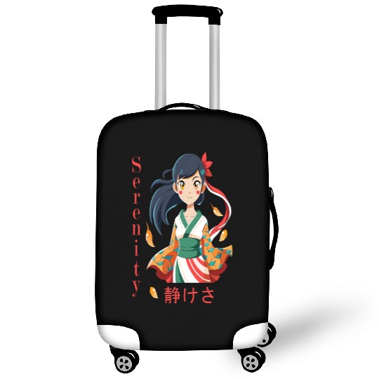 Autumn Serenity - 静けさ Kimono Girl Art Luggage Covers