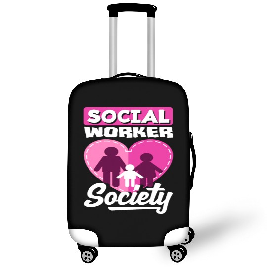 Social Worker Society Heart Family Luggage Covers