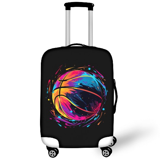 Retro Basketball Synthwave Luggage Covers