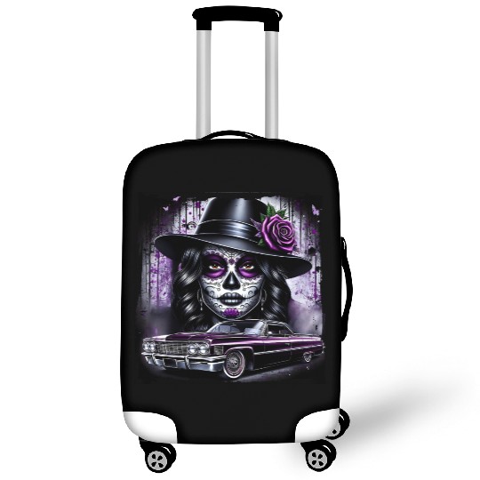 lowrider catrina Sugar skull Luggage Covers