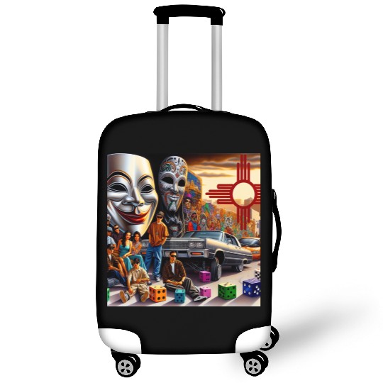 New Mexico Zia Symbol Luggage Covers