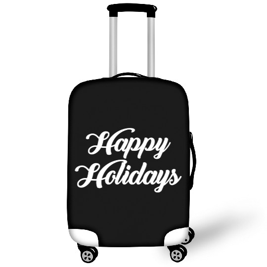 Happy Holidays Luggage Covers