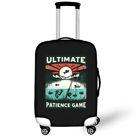 Ultimate Patience Game - Funny Vintage Fishing Luggage Covers