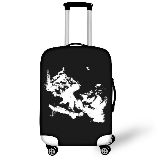 Snowboarding Graphic Luggage Covers