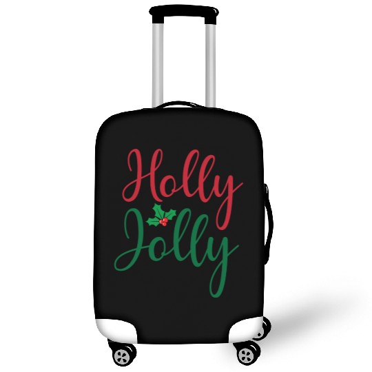 Christmas Holly Jolly Sticker Luggage Covers