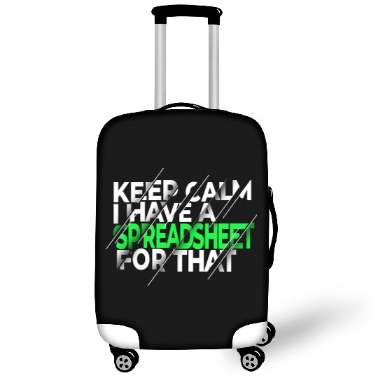 Funny Excel Spreadsheets Lover 3 Luggage Covers