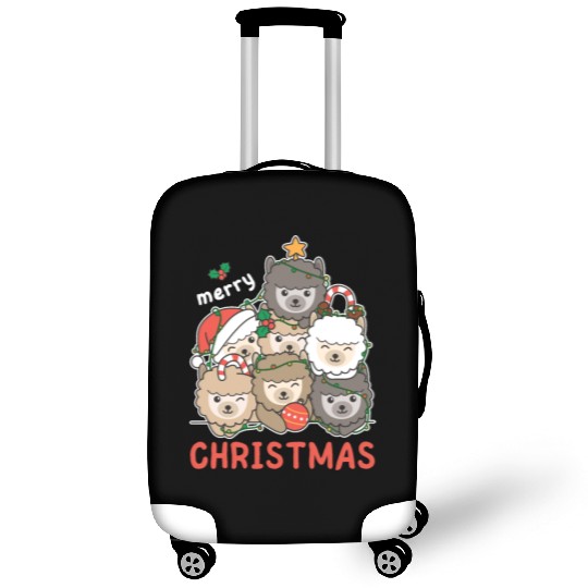 Alpaca Christmas Tree Merry Christmas Luggage Covers