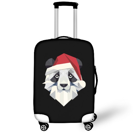 Cheerful Christmas panda in modern style Luggage Covers