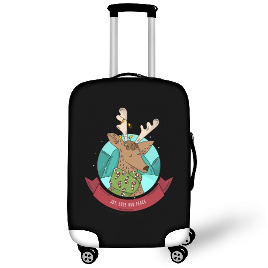Cozy Reindeer Christmas Cheer Luggage Covers