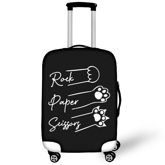 Rock Paper Scissors Cute cat lover Luggage Covers