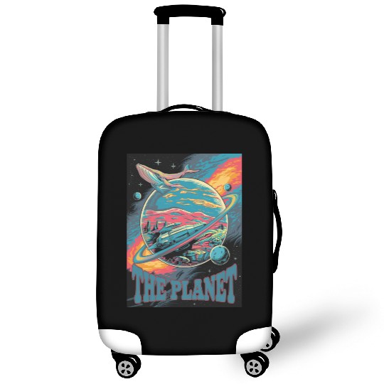 Space Whale Adventure on a Mysterious Planet Luggage Covers
