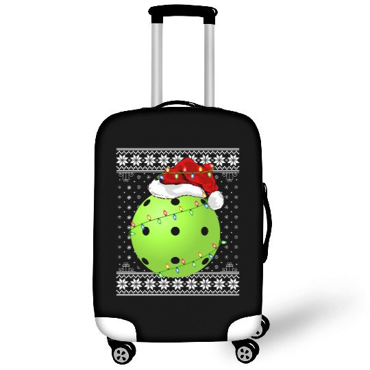 Pickleball Player Ugly Christmas Luggage Covers