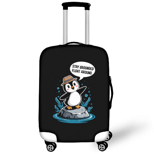 Stay Grounded Float Around Mindfulness Penguin Luggage Covers