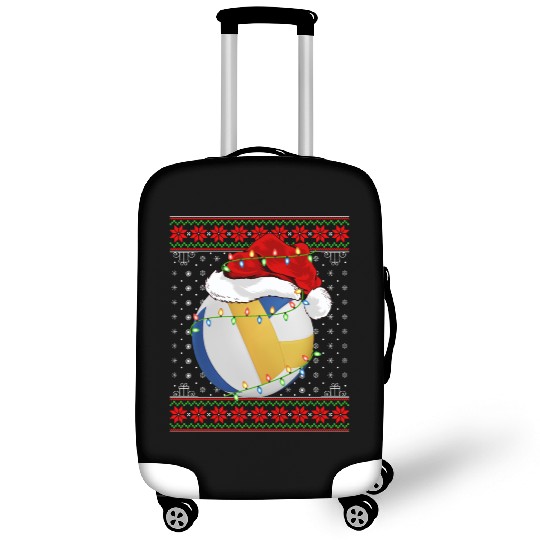 Volleyball Player Christmas Luggage Covers