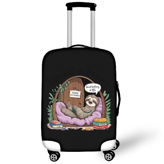 Introvert In Training Luggage Covers