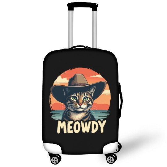 Meowdy Cowboy Cat Funny Howdy Meowdy Cowboy Cat Luggage Covers
