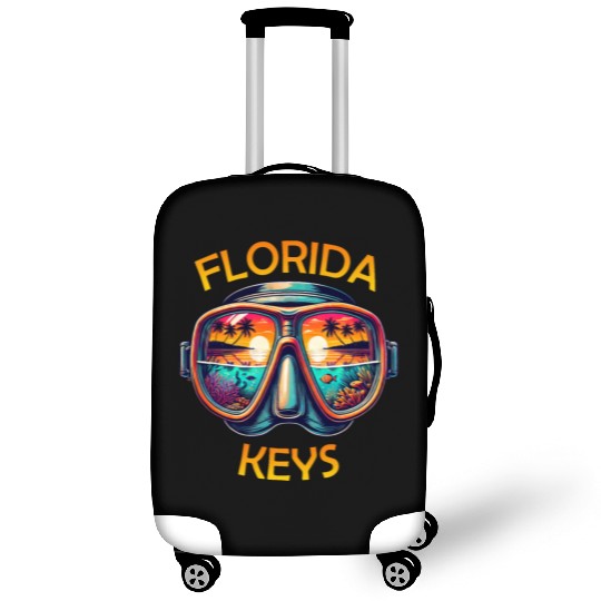 Florida Keys Diving Beach Sunset Luggage Covers