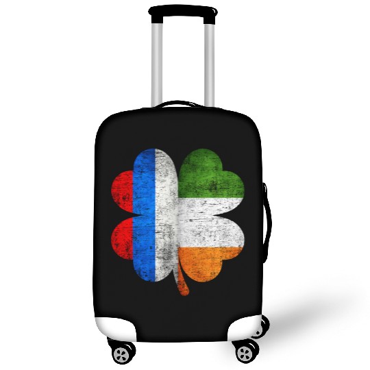 Russian Irish Shamrock Russia Ireland Flag Luggage Covers
