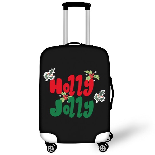 holly jolly Christmas Luggage Covers