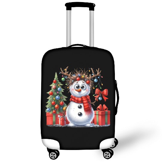 Christmas Merry Christmas For Gift Snowman Luggage Covers