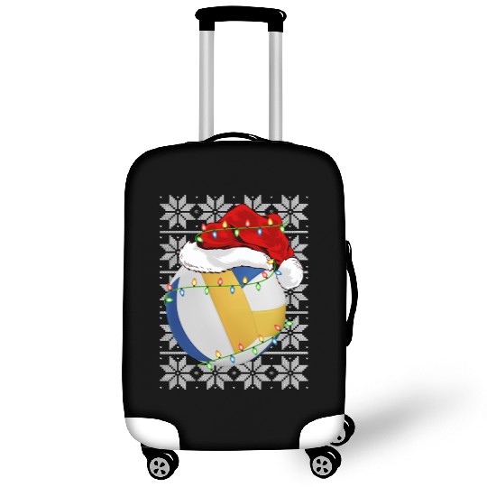 Volleyball Santa Luggage Covers
