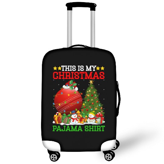 Cricket Ball Christmas Tree Lights Luggage Covers