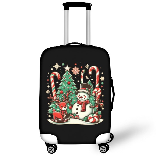 Vintage Christmas Cheer Luggage Covers