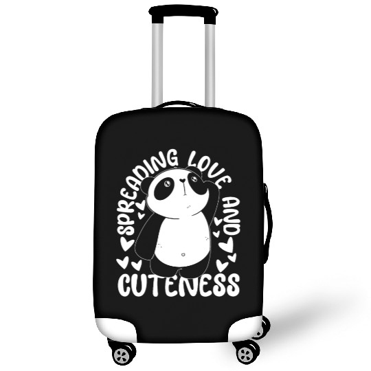 Spreading Love And Cuteness Panda Bear Friend Luggage Covers