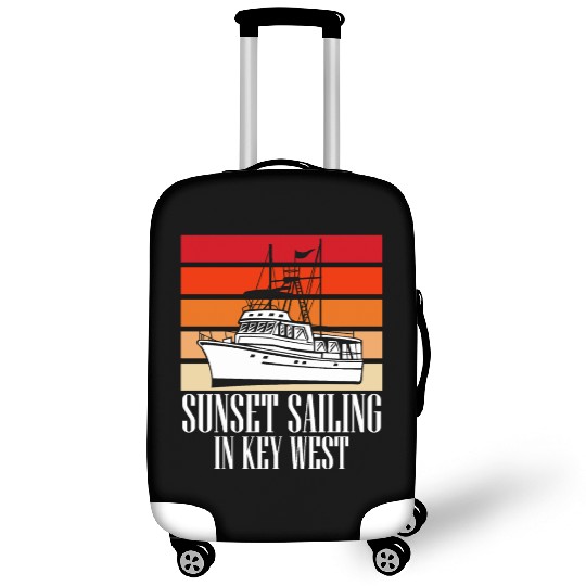 Florida SUNSET SAILING IN KEY-WEST Sunshine-State Luggage Covers
